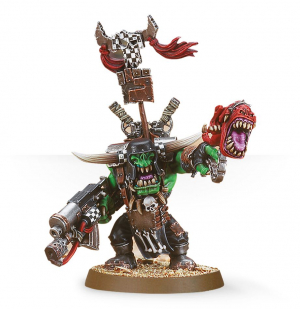 ORK WARBOSS WITH ATTACK SQUIG