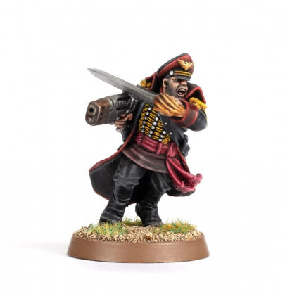COMMISSAR WITH PLASMA PISTOL AND SWORD