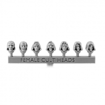 FEMALE CULTIST HEADS (7)
