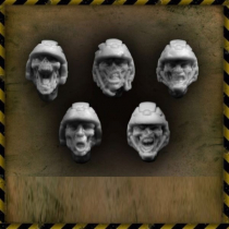 ZOMBIE TROOPERS HEADS (10)