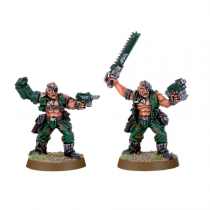 CATACHAN OFFICERS WITH POWER FIST AND CHAINSWORD