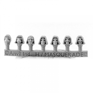 HOODED MASQUERADE HEADS (7)
