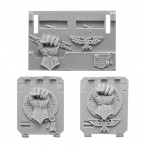 IMPERIAL OR CRIMSON FISTS RHINO DOORS AND FRONTPLATE