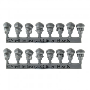 TRENCH OFFICER HEADS (16)