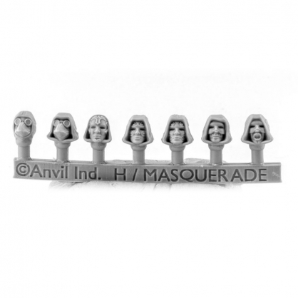 HOODED MASQUERADE HEADS (7)