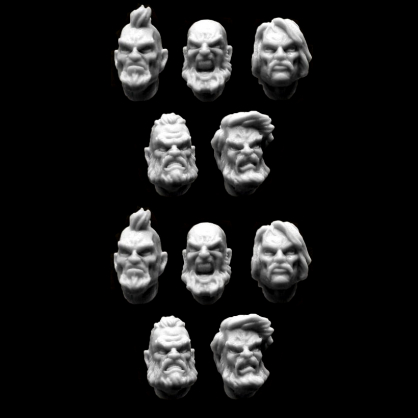 NORSE WARRIORS HEADS (10)