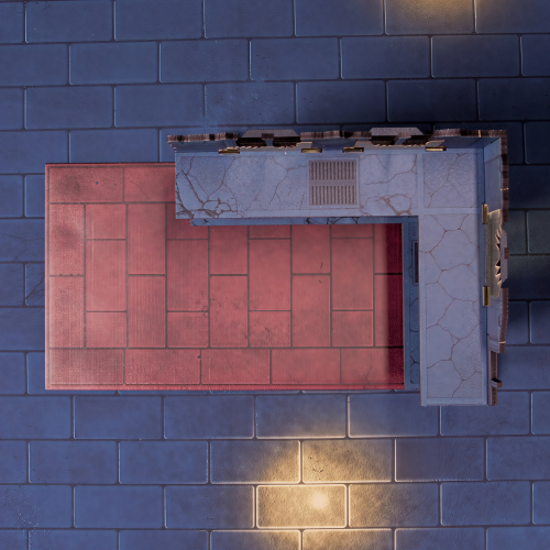 L-SHAPED BIG RUIN