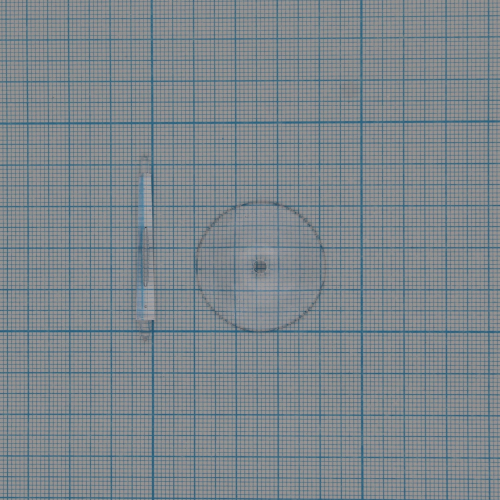 32 MM CLEAR FLYING BASE WITH 35 MM FLYING STEM (1)