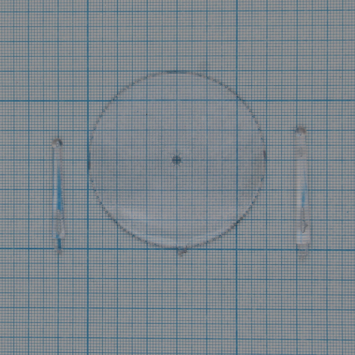 60 MM CLEAR FLYING BASE WITH 30/35 MM BALL TOP FLYING STEM (1)