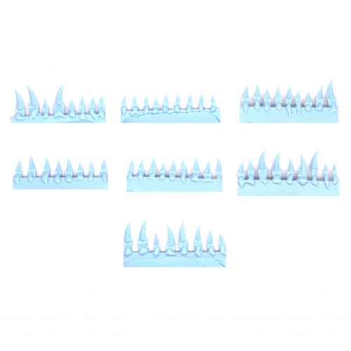 SCENIC RESIN SPIKES SET OF 60